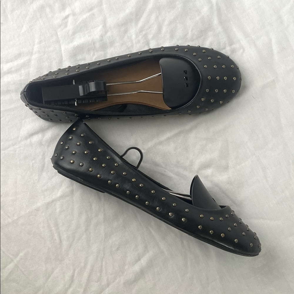 Wet Seal Studded Black Flats Size 8